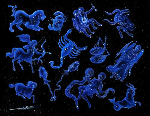 星座 constellation;   十二星座 zodiac signs;   摩羯座